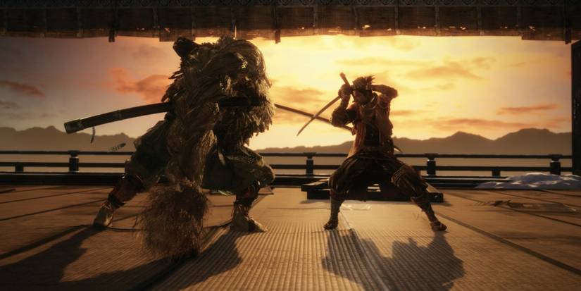 Sekiro Shadows Die Twice - Owl And Wolf Clashing Swords