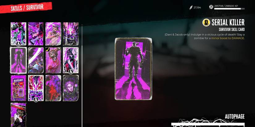 Serial Killer Skill Card in Dead Island 2