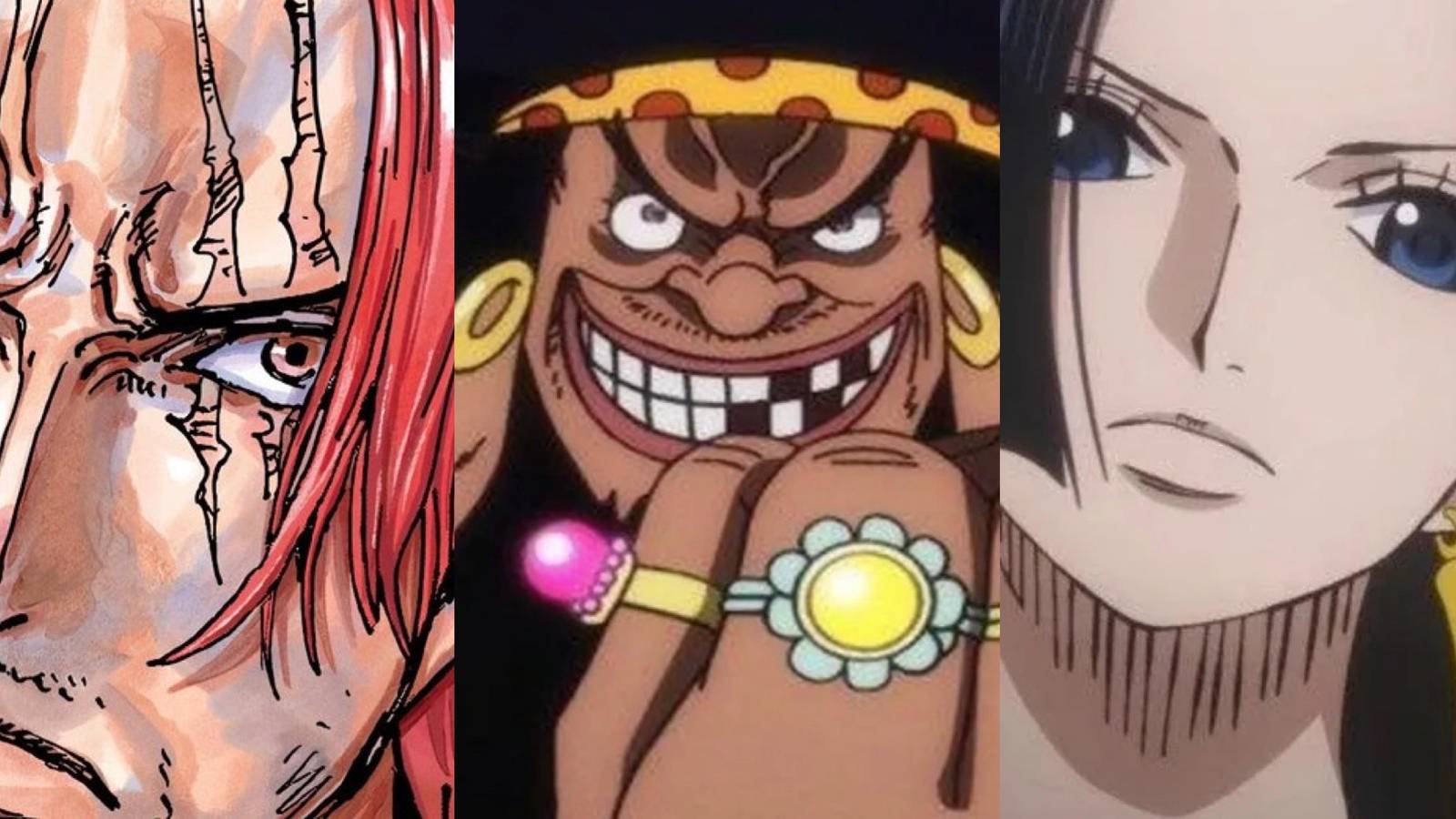 shanks blackbeard boa hancock one piece