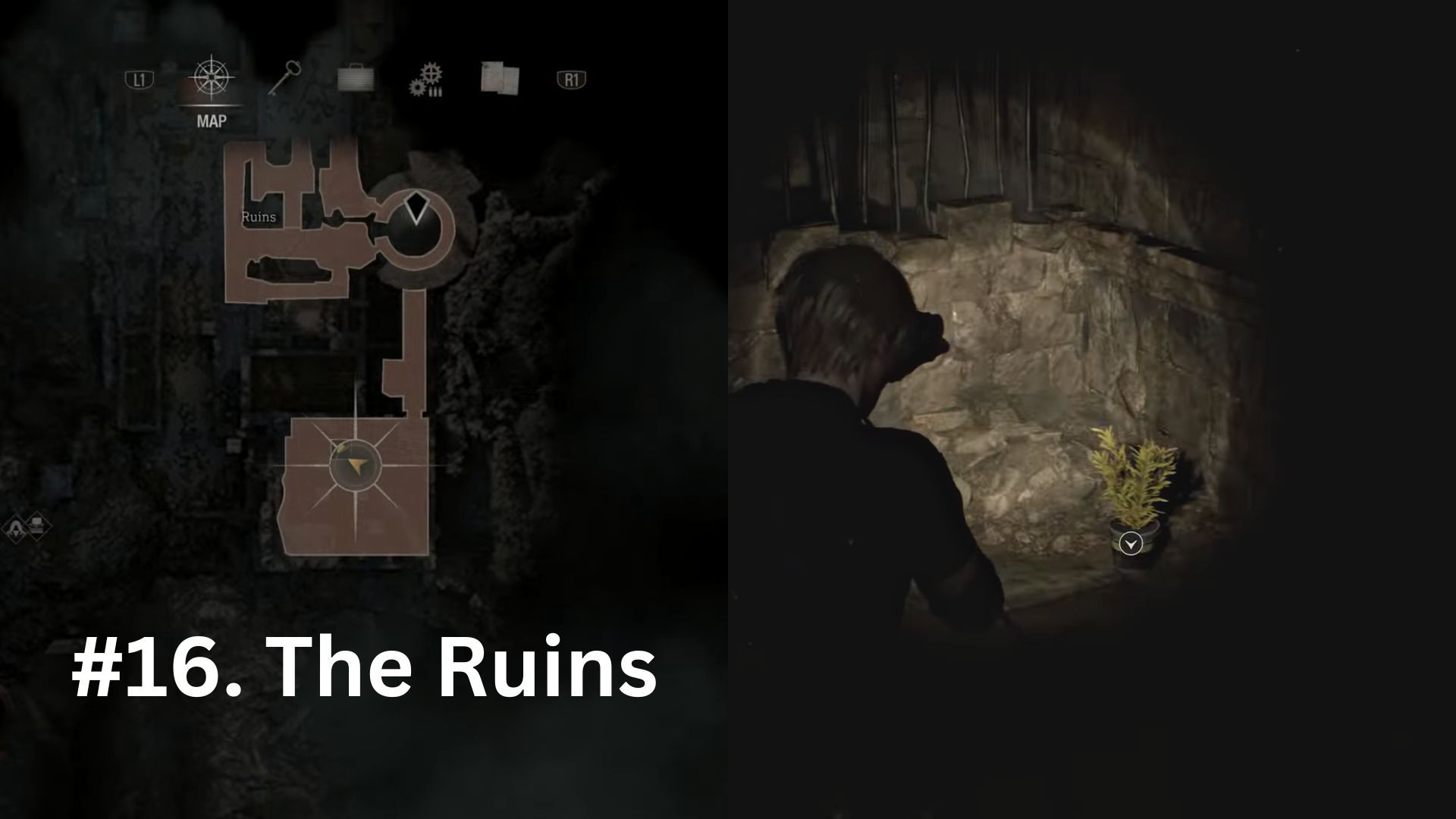 image showing the sixteenth yellow herb location re4 remake.