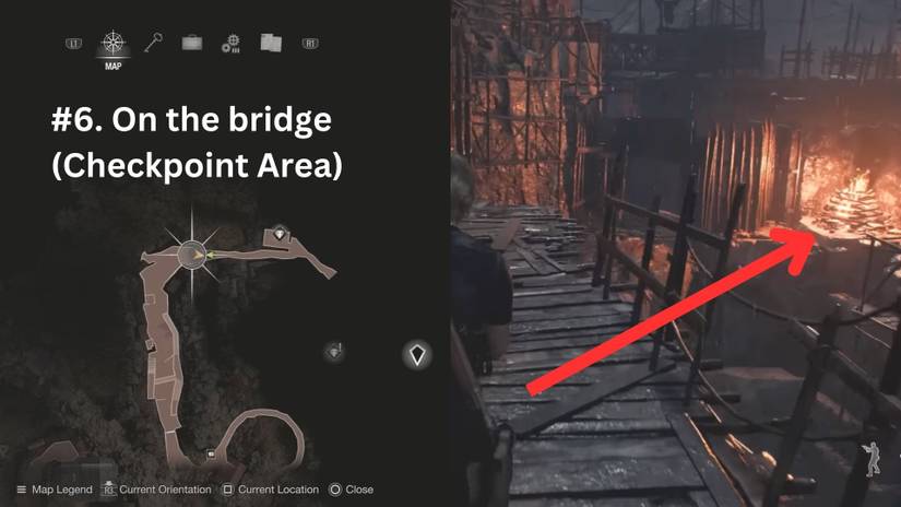 image showing where the sixth clockwork castellan location re4 remake.