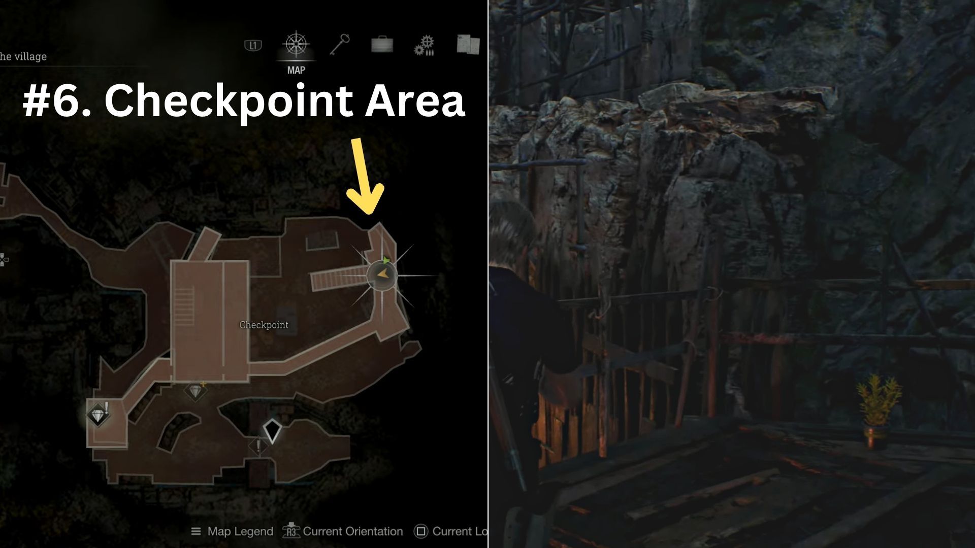 image showing the sixth yellow herb location in re4 remake.