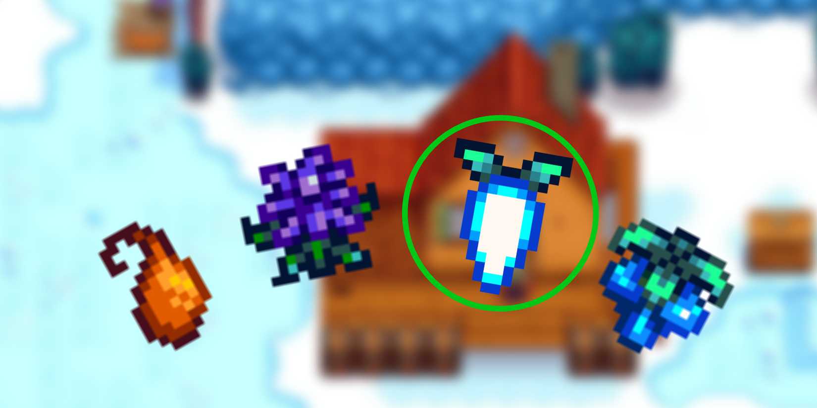 Stardew Valley Snow Yam and other Winter foraging