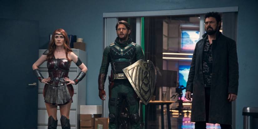 Queen Maeve, Soldier Boy and Butcher in The Boys season 3 finale