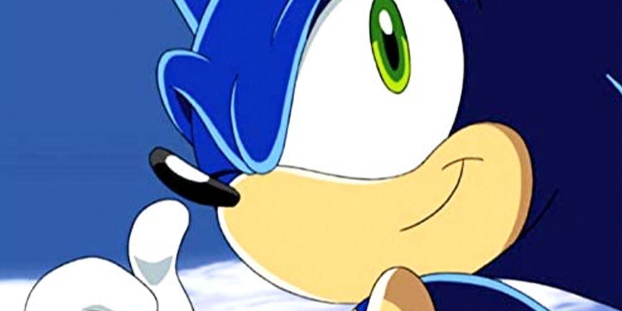 Sonic giving a thumbs up 