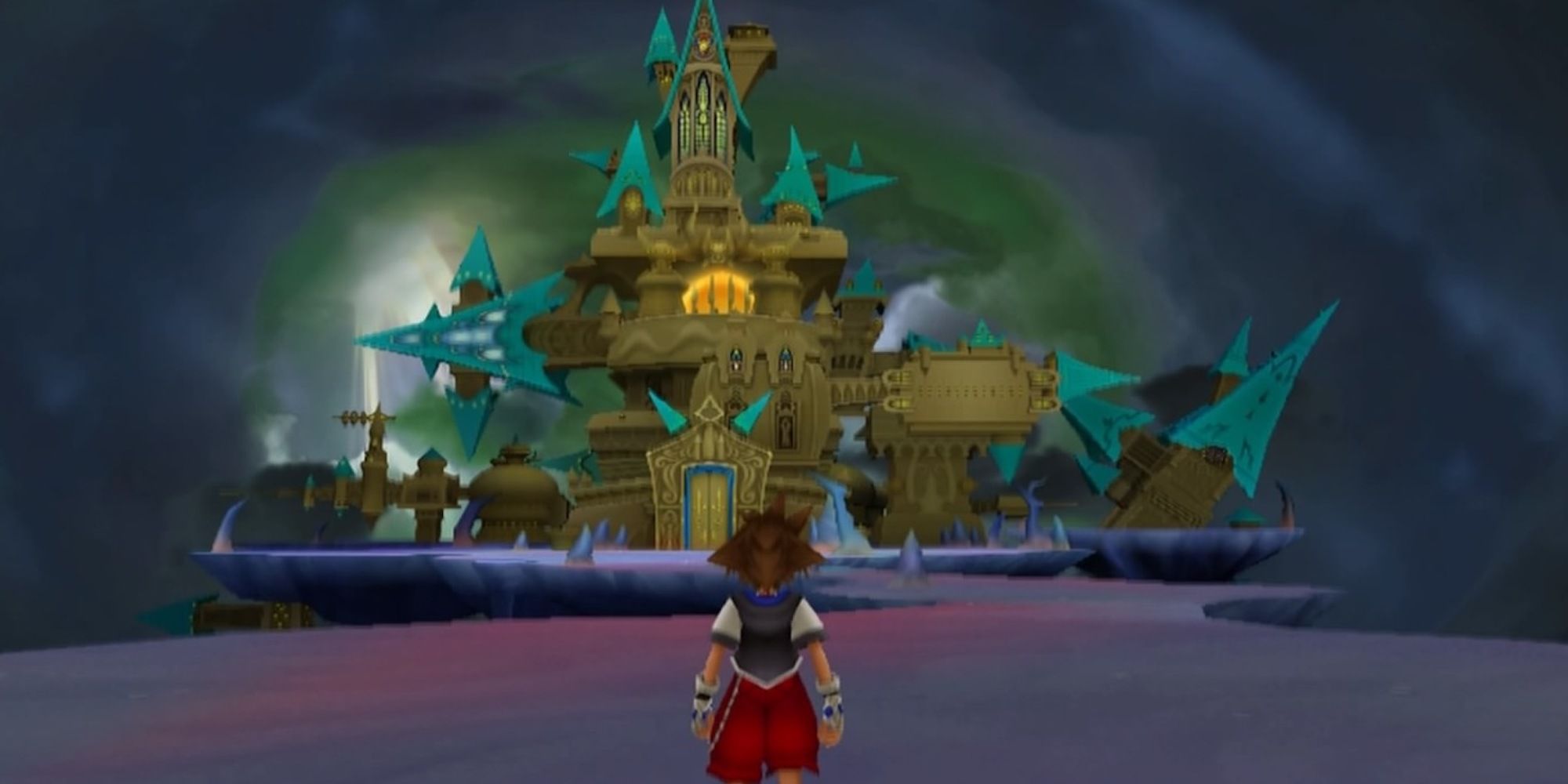 Sora en Castle Oblivion en Kingdom Hearts Re Chain of Memories