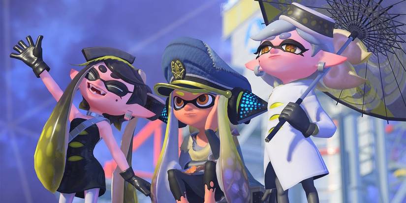 The original three agents serving as mentors in Splatoon 3