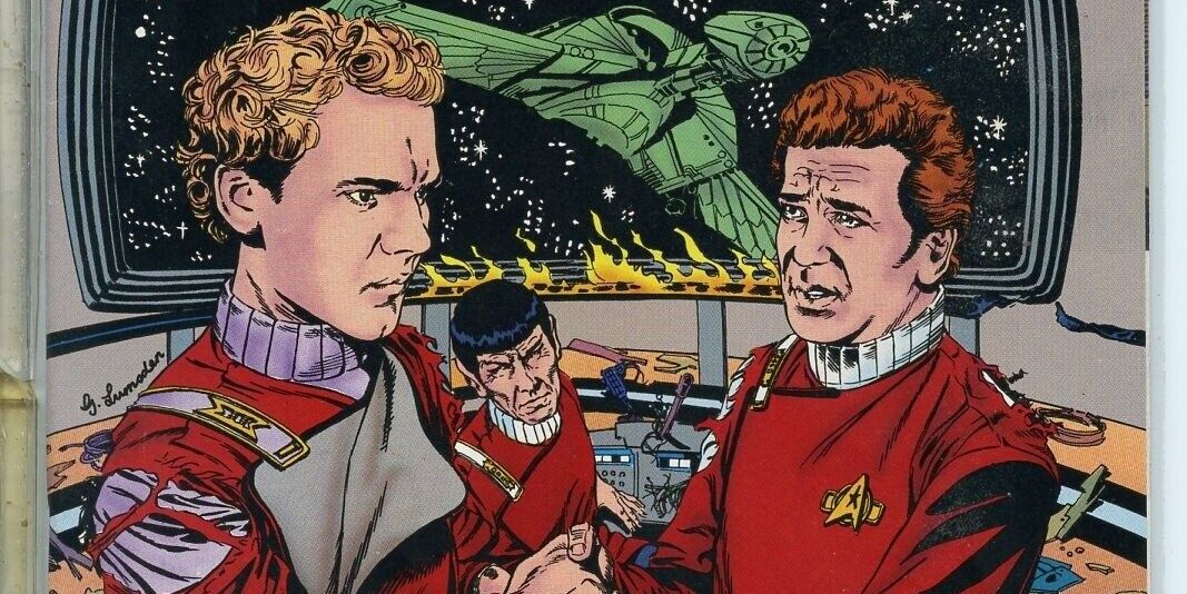 Star Trek 1989 Comic Book Cover Red Shirts