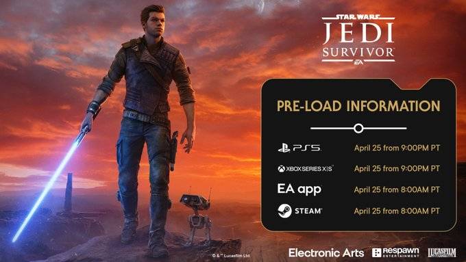 star wars jedi survivor pre load information