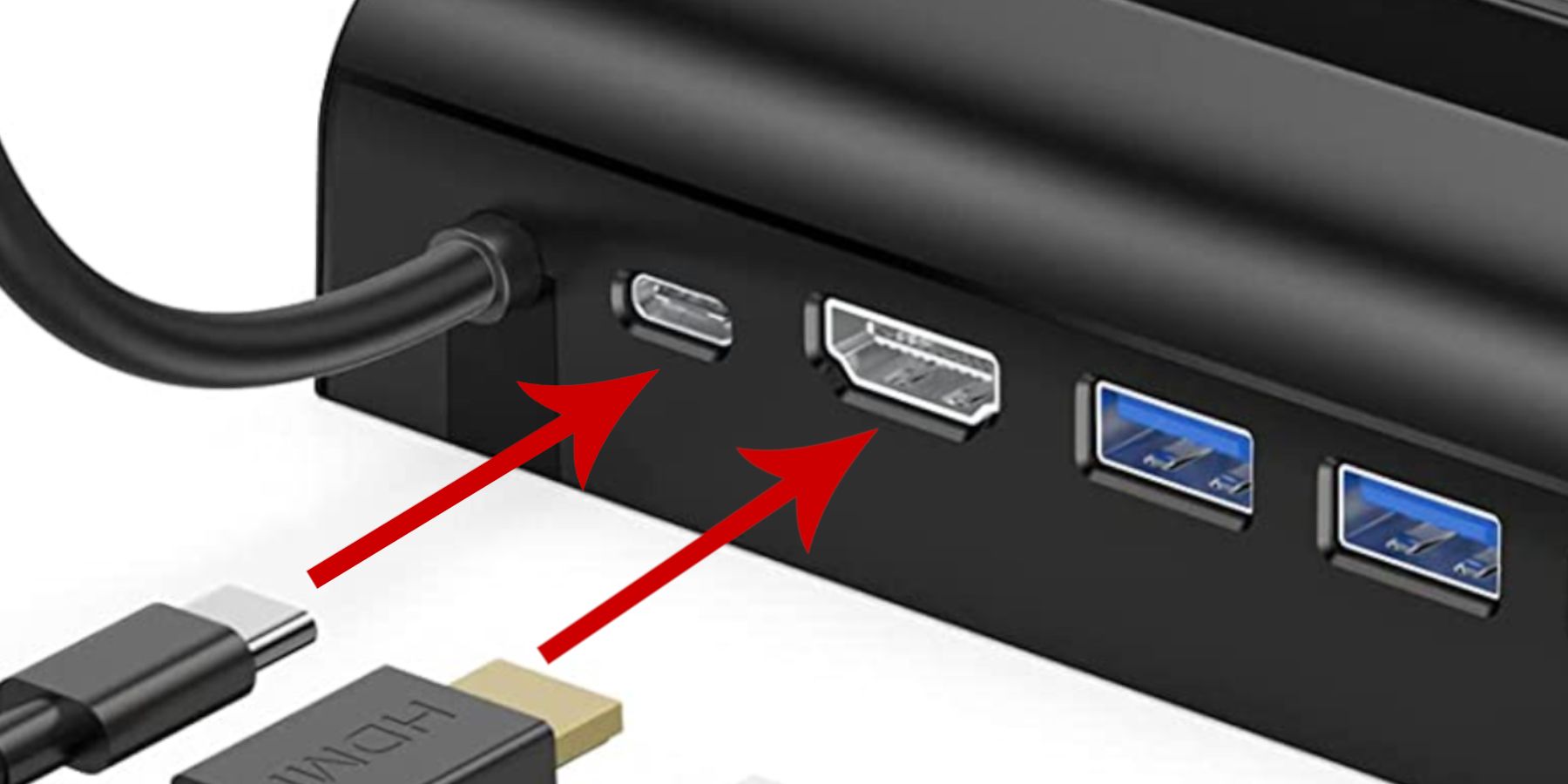 Estação de acoplamento Steam Deck Slots HDMI e USB C