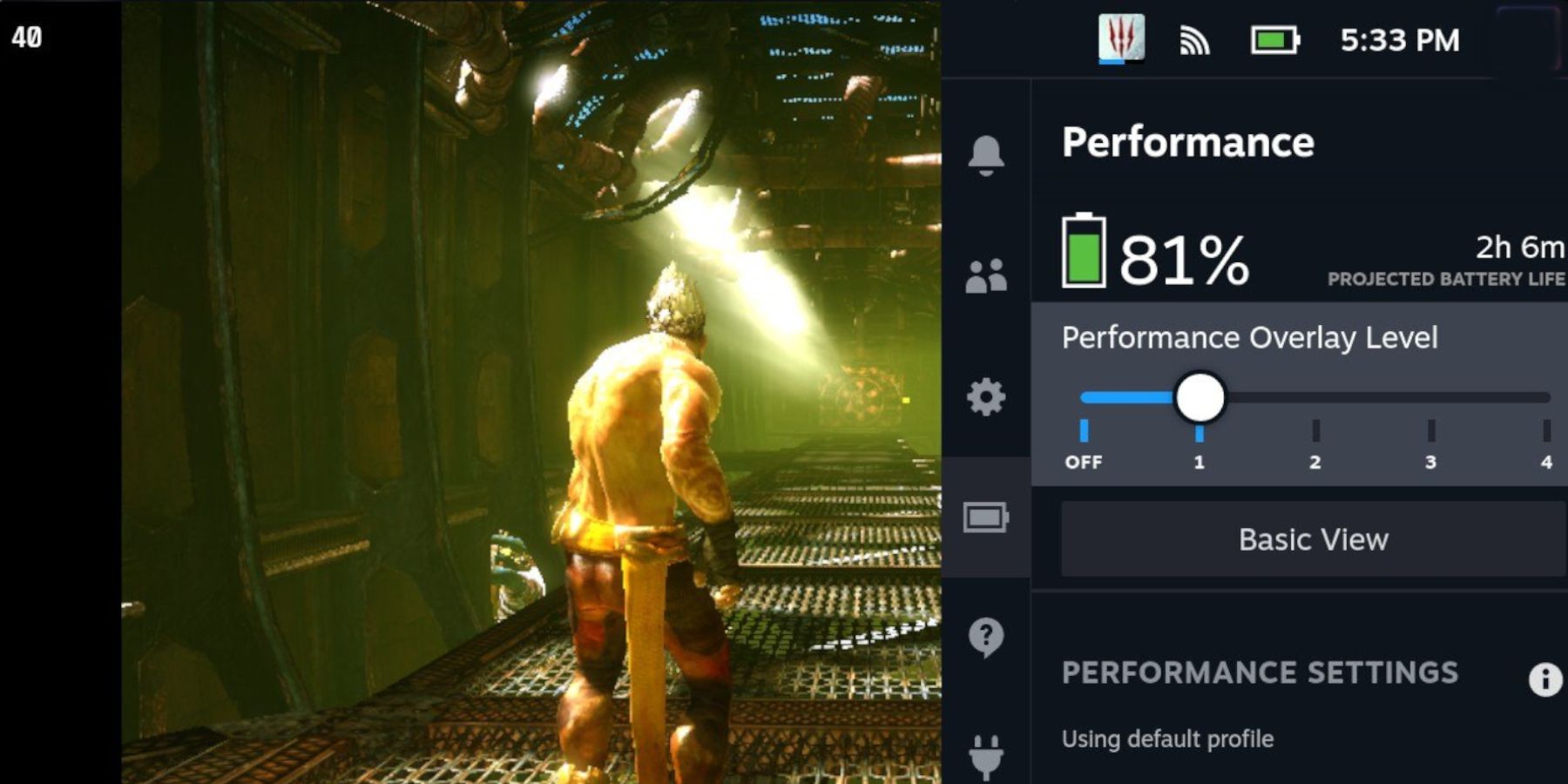 Steam Deck FPS performance