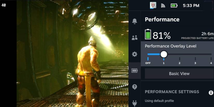 Steam Deck FPS performance