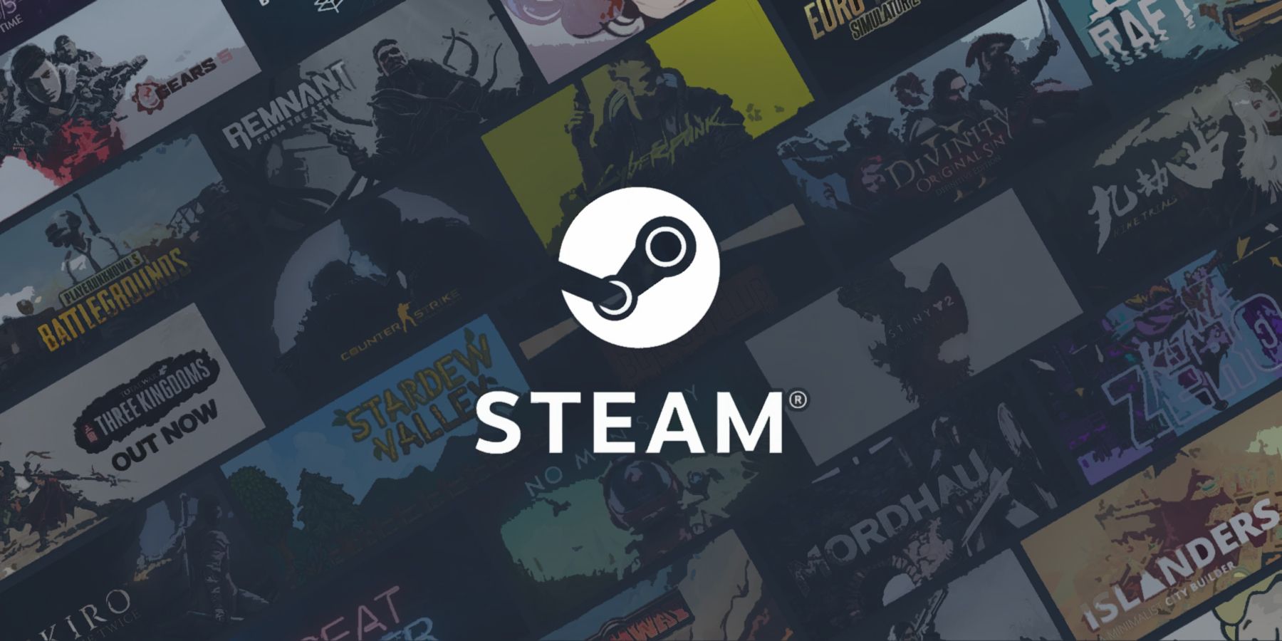 Steam library stylized header