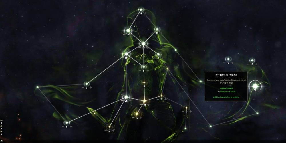 the steed's blessing is located at the heart of the mage