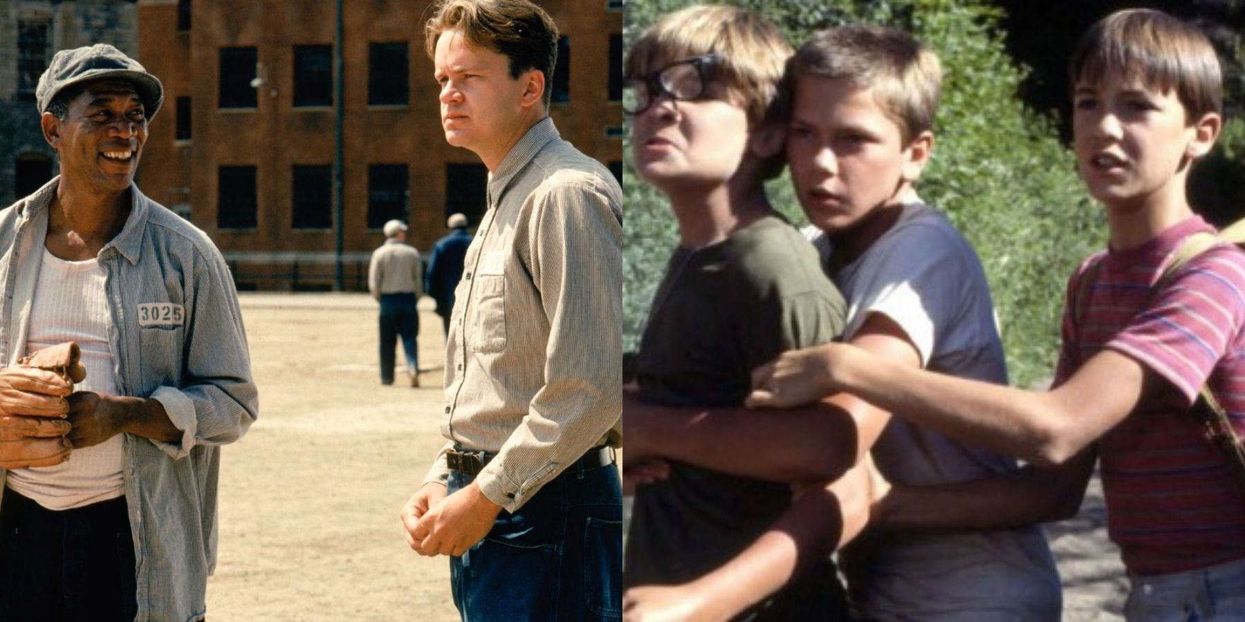 Split image of The Shawshank Redemption and Stand By Me