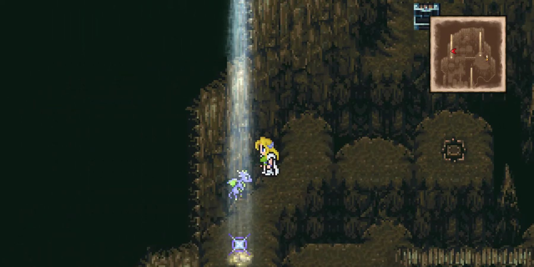 Celes finds the Storm Dragon in Final Fantasy 6