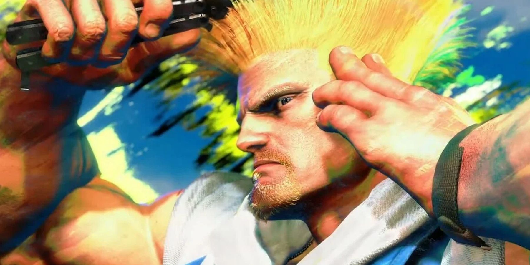 Guile Combing His Hair Street Fighter 6