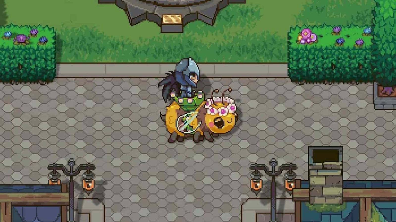 Sun Haven's giant bumblebee mount