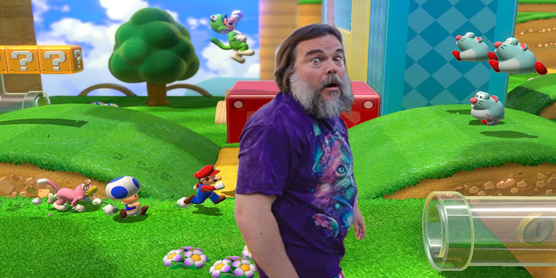 What a VIEW. #supermariomovie #nintendo #jackblack