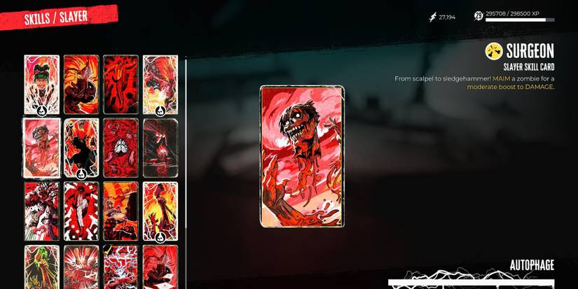 Surgeon skill card in Dead Island 2