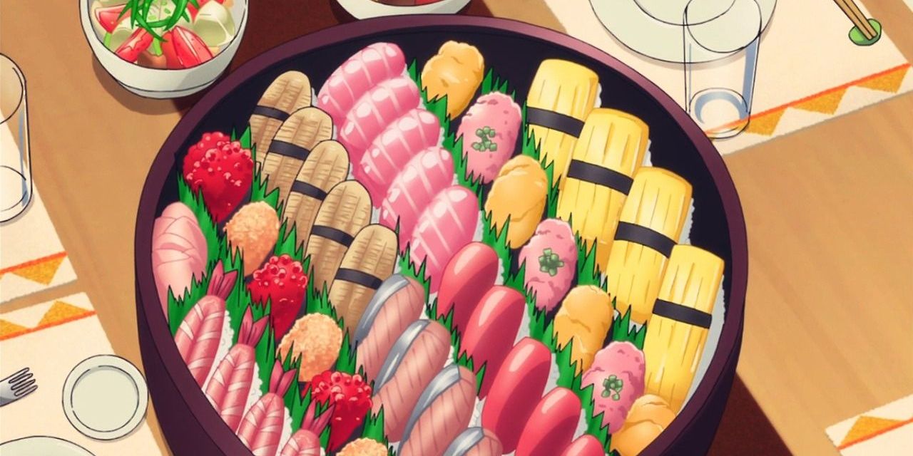 Happy Sushi Anime Kawaii Set Japanese Food Lover Otaku Manga Tote Bag |  TeeShirtPalace