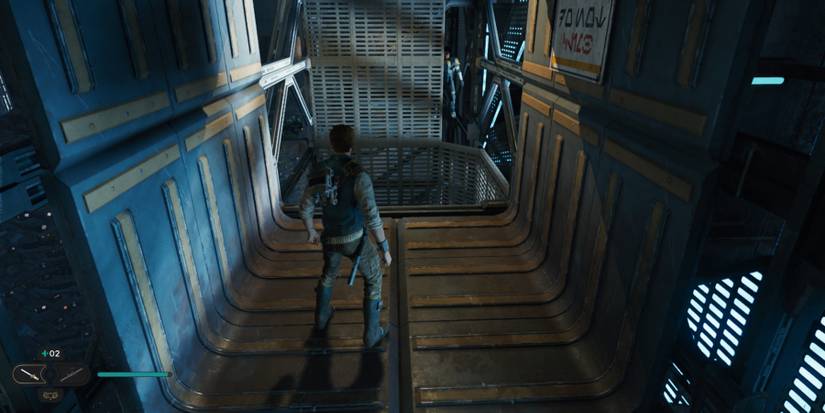 Cal faces a climbable wall in Star Wars Jedi: Survivor