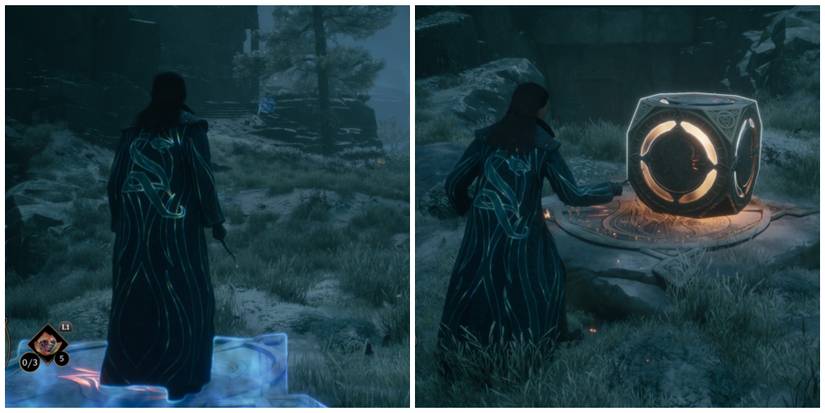 Levitating a cube in Hogwarts Legacy