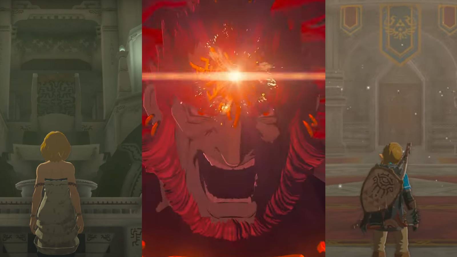 Zonai Zelda Link Present Past Champions War on Two Fronts tears of the kingdom