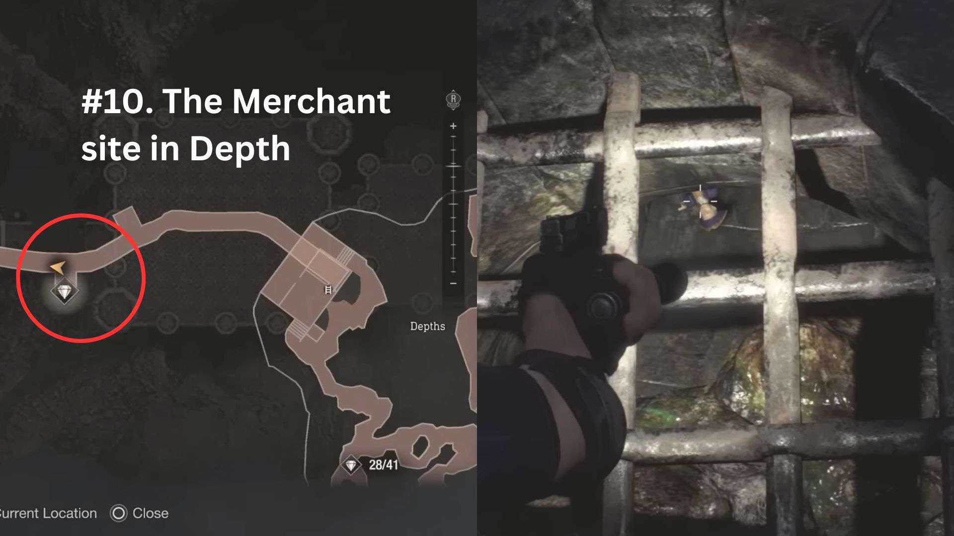 image showing where to find the 10th clockwork castellan in the re4 remake.