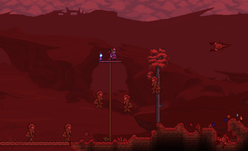 terraria crimson enemy farm