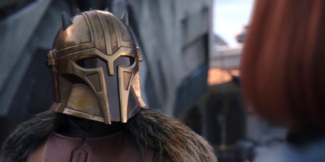 the-armorer-looks-at-bo-katan-the-mandalorian