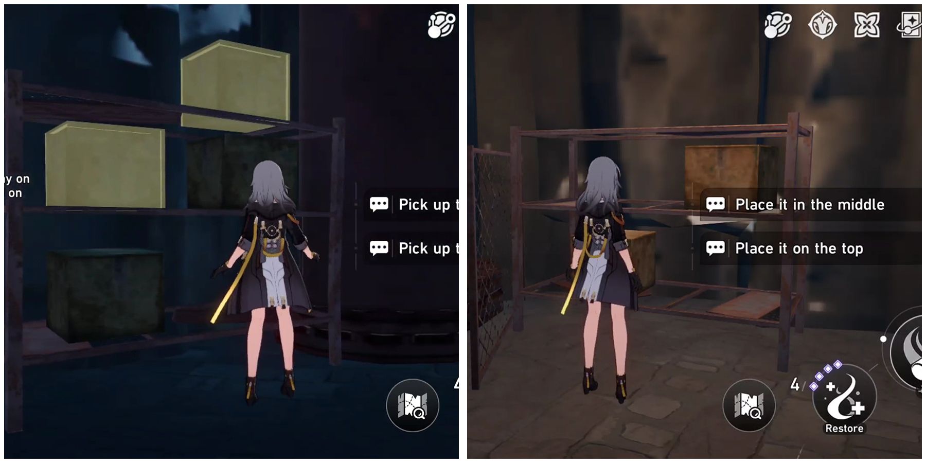 the crate puzzle solution in rivet town in honkai star rail
