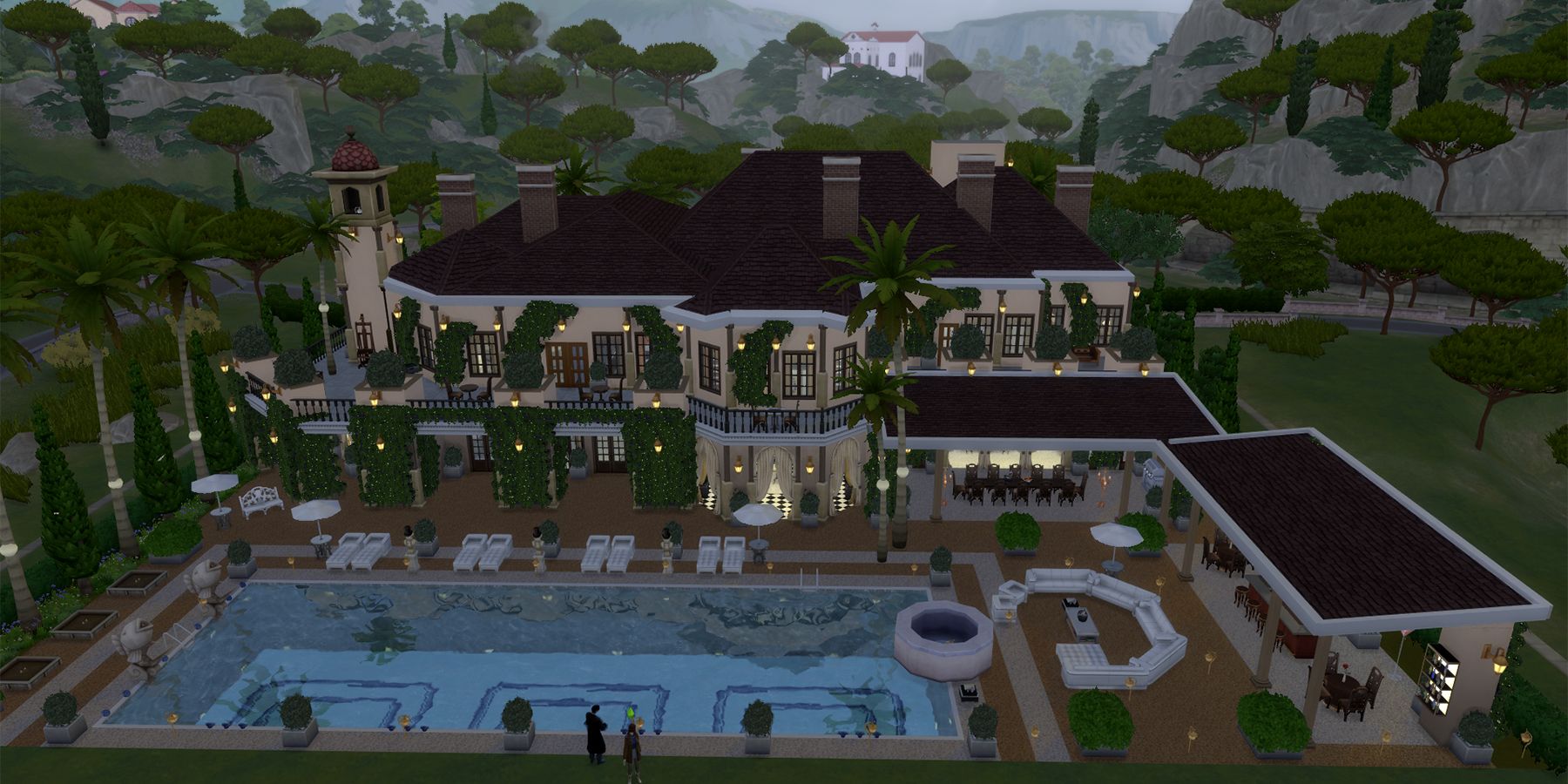the kardashians mansion build in the sims 4