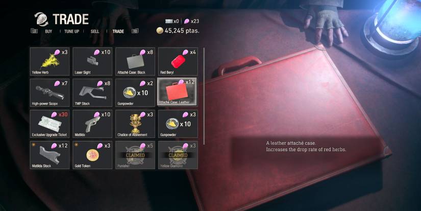 image showing the leather case in the resident evil 4 remake.