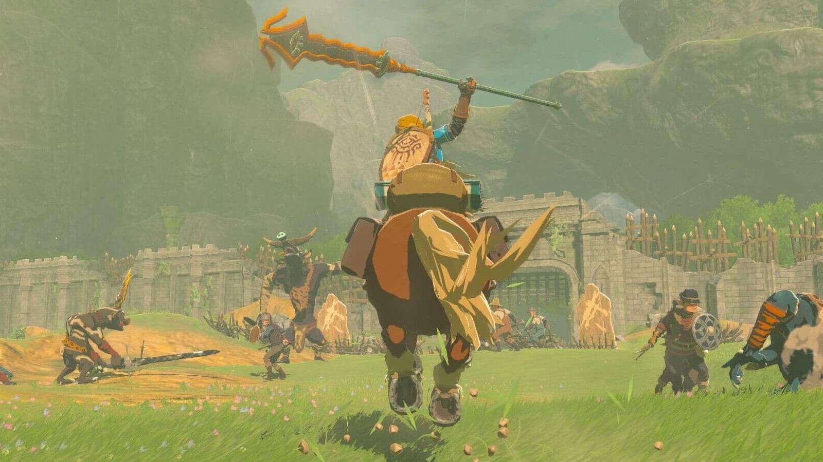 the legend of zelda tears of the kingdom ganondorf trailer link riding a horse