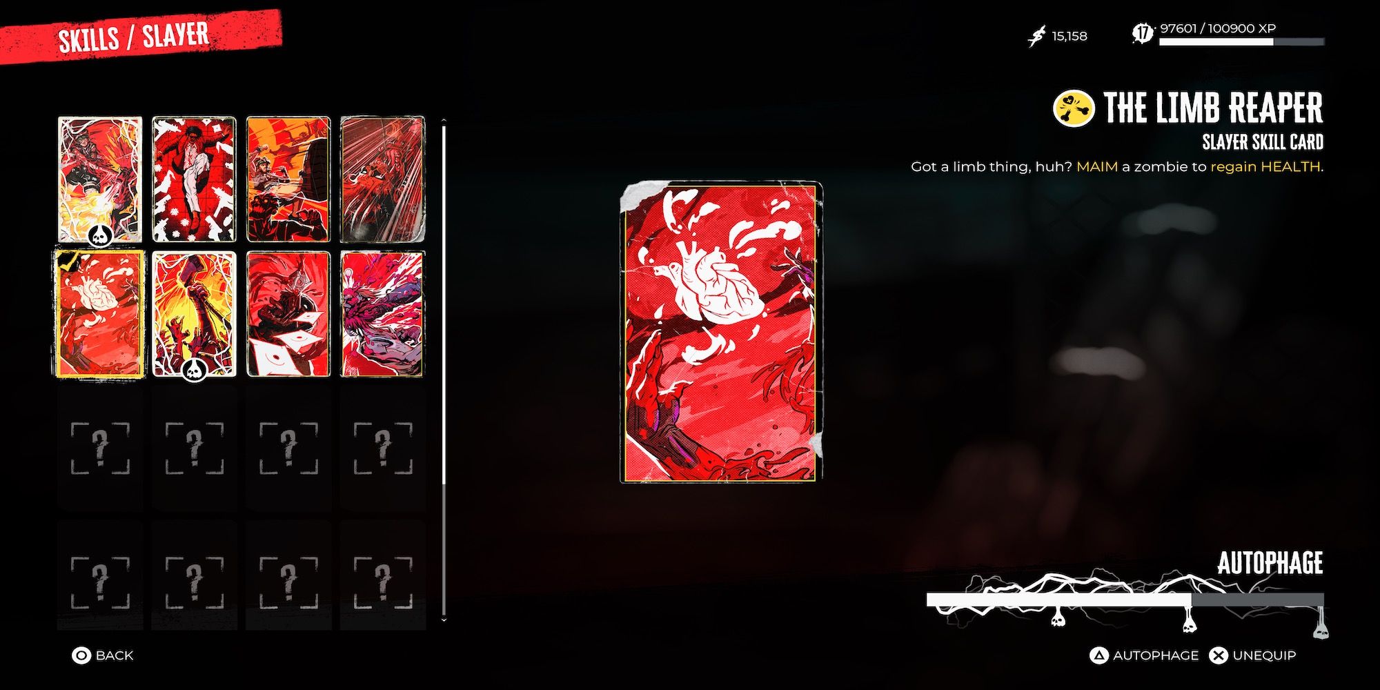 The Limb Reaper skill card in Dead Island 2