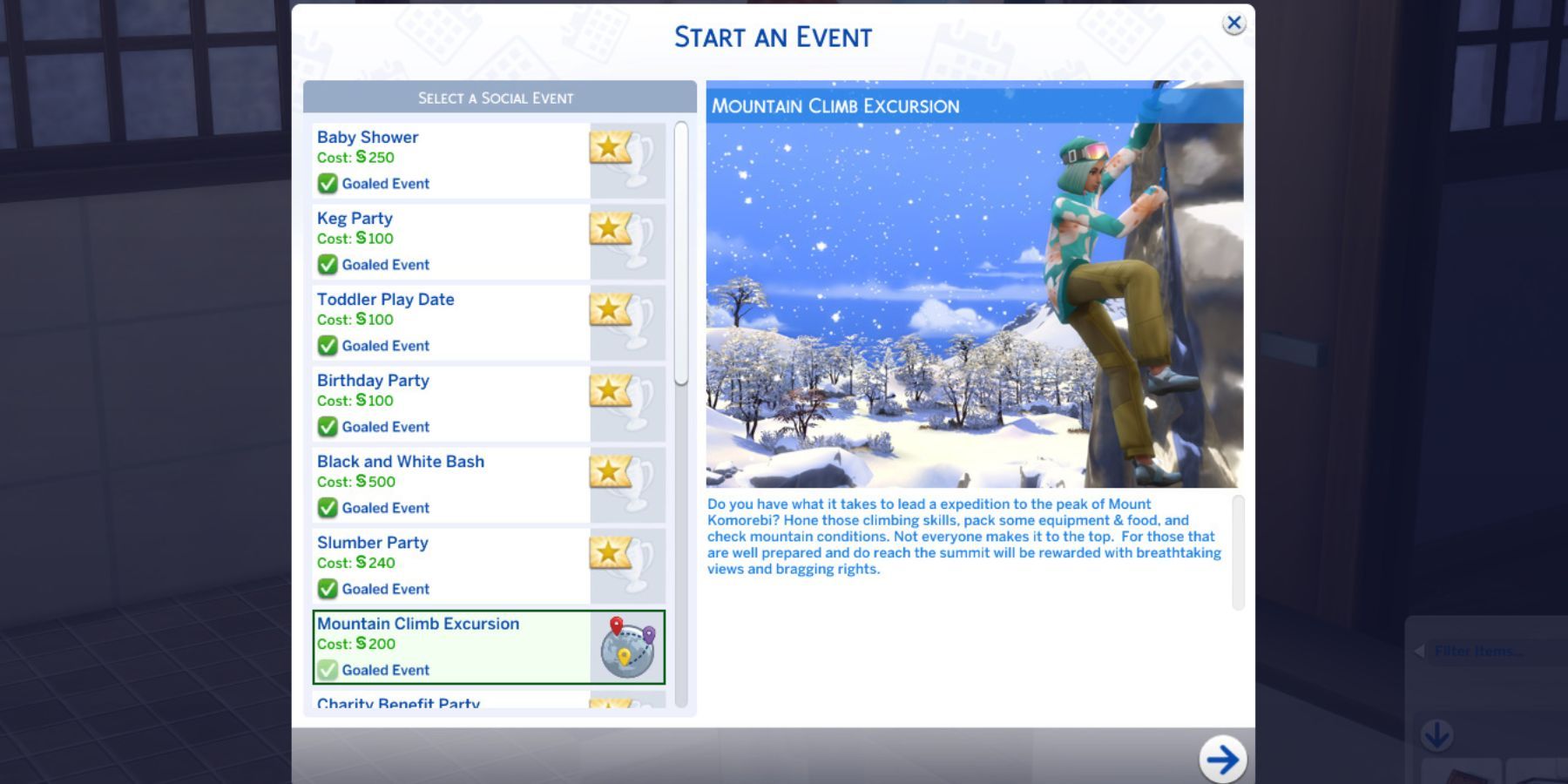 The Sims 4 snowy escape 