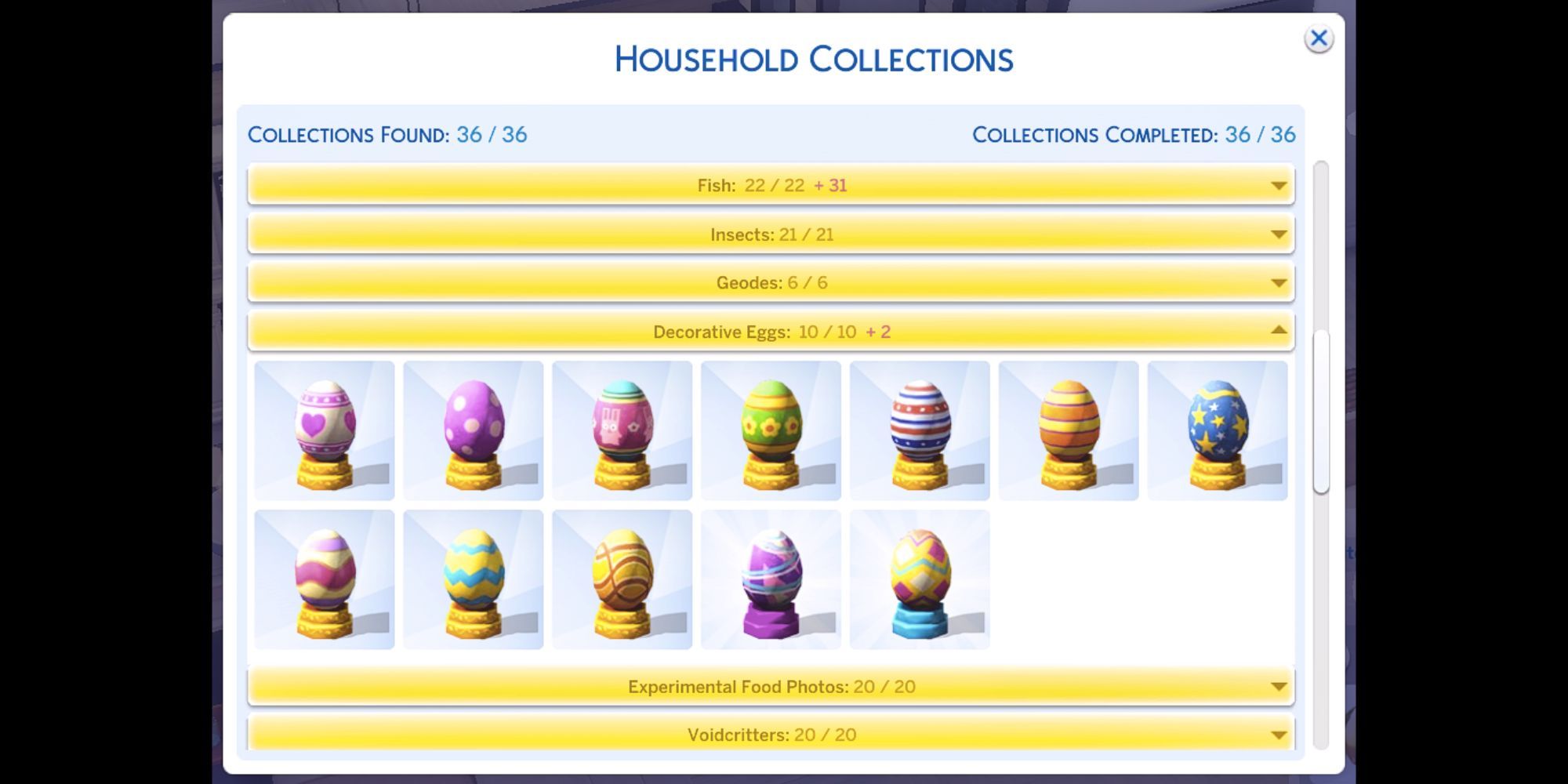 The Sims 4 Decorative Eggs Collection