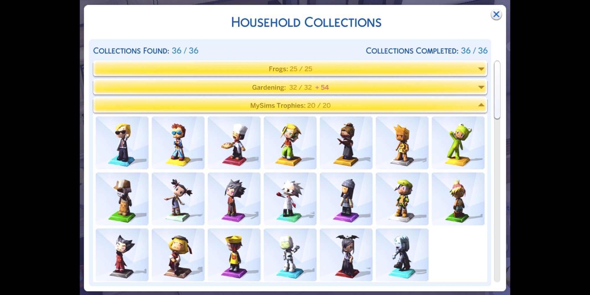 The Sims 4 MySim Trophies Collection