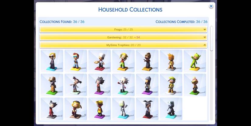 The Sims 4 MySim Trophies Collection