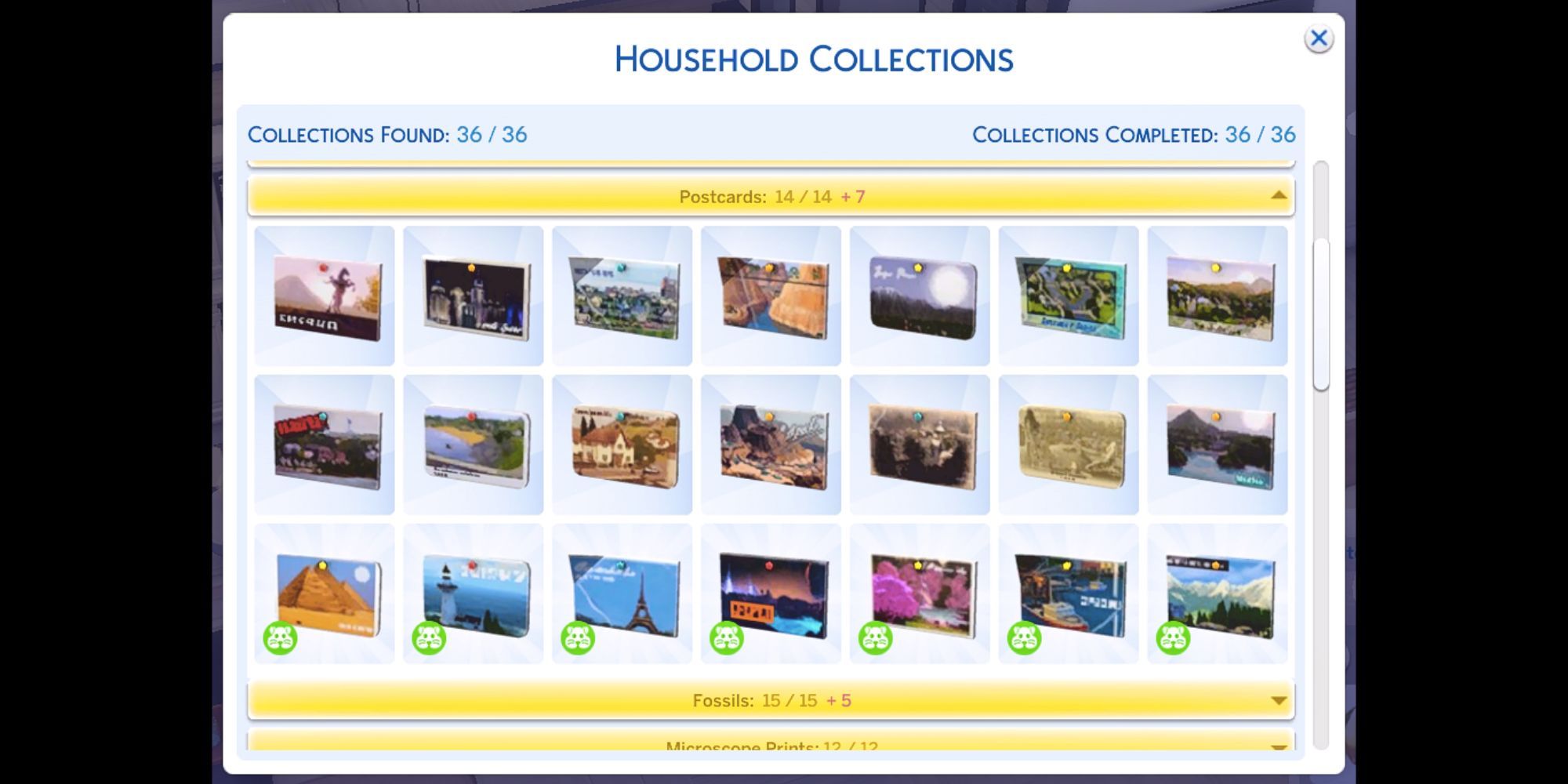 The Sims 4 Postcards Collection