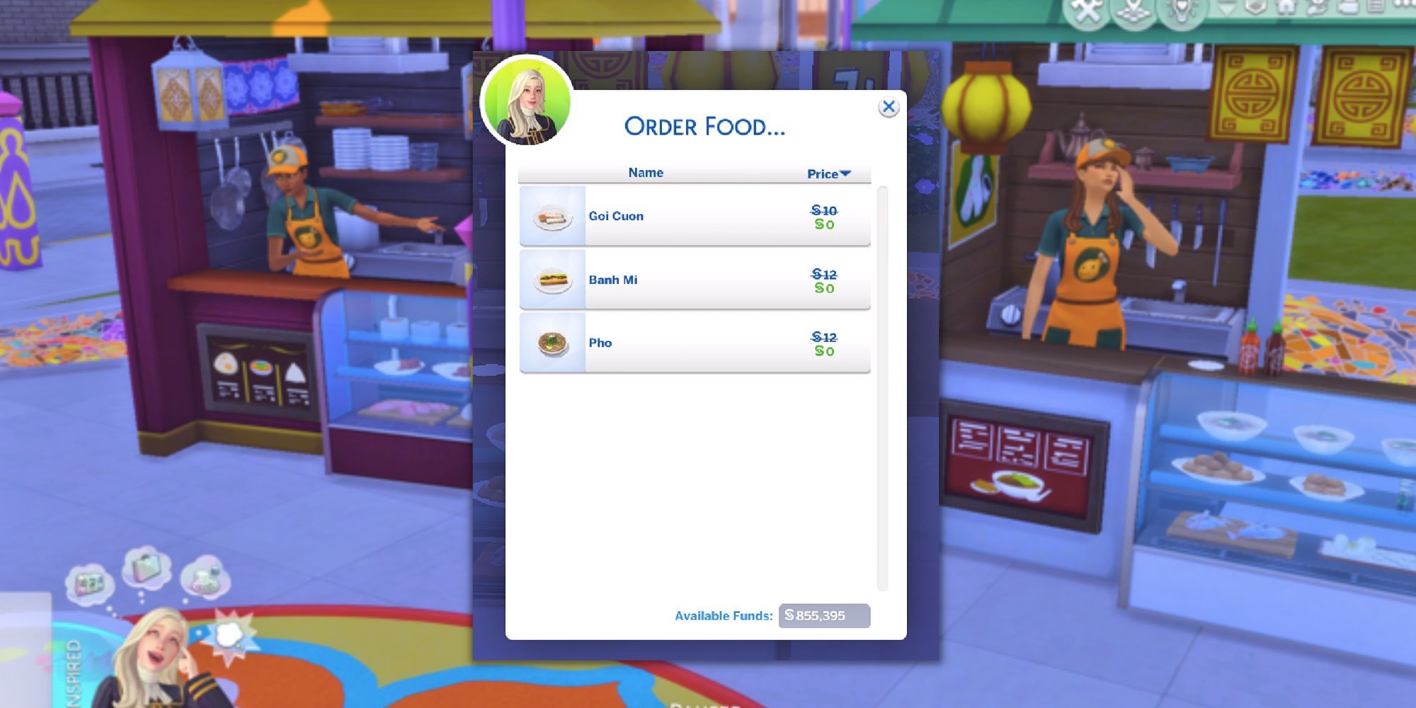 The Sims 4 Vendor Recipes