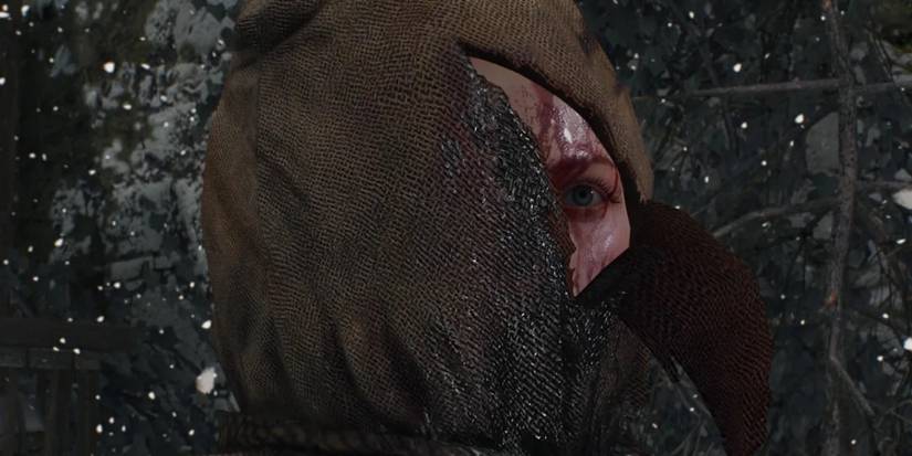 The training dummy head in The Witcher 3