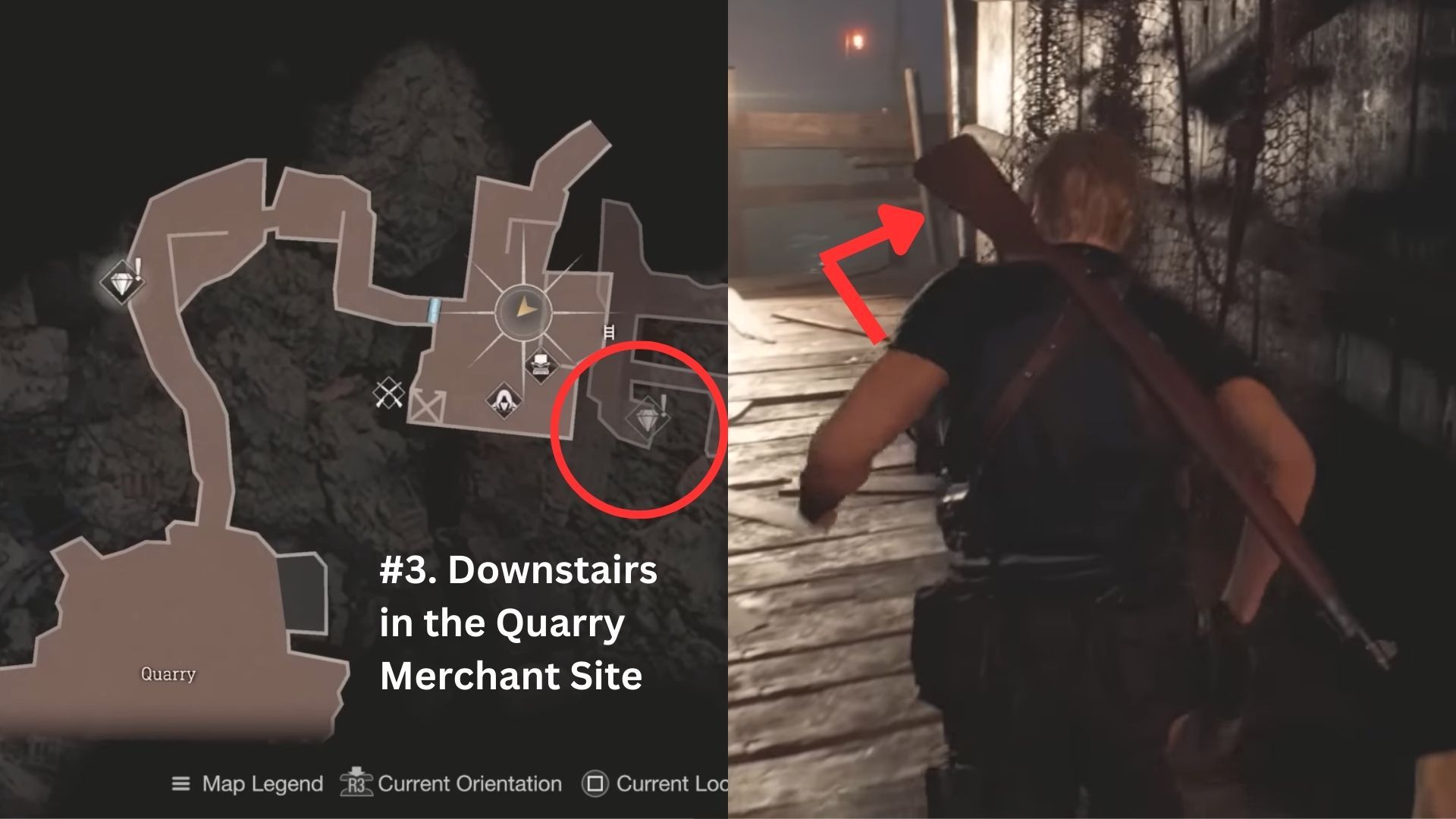 image showing where to find the third clockwork castellan in the re4 remake.