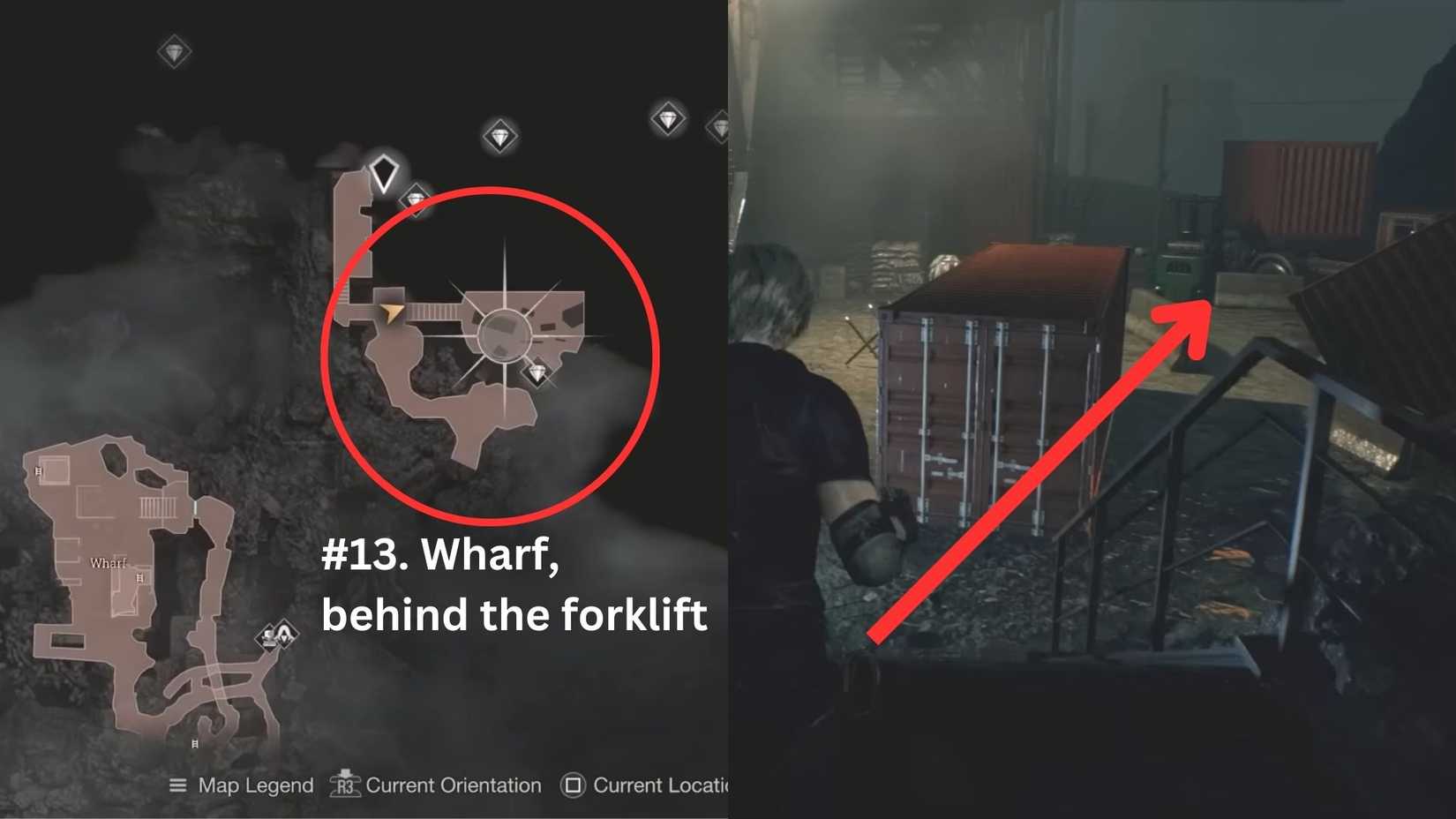 image showing the location of the 13th hour castellan in the re4 remake. 