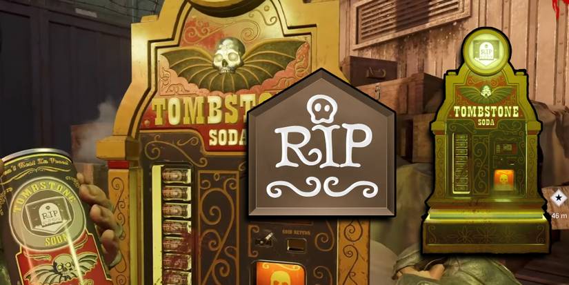 Call of Duty - Tombstone Soda Perk Machine With PNG Of Machine And Logo On Top