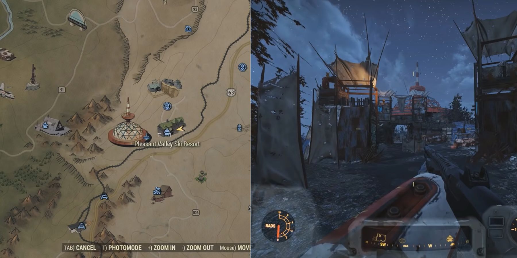 image showing top of the world junk material farm location in fallout 76.