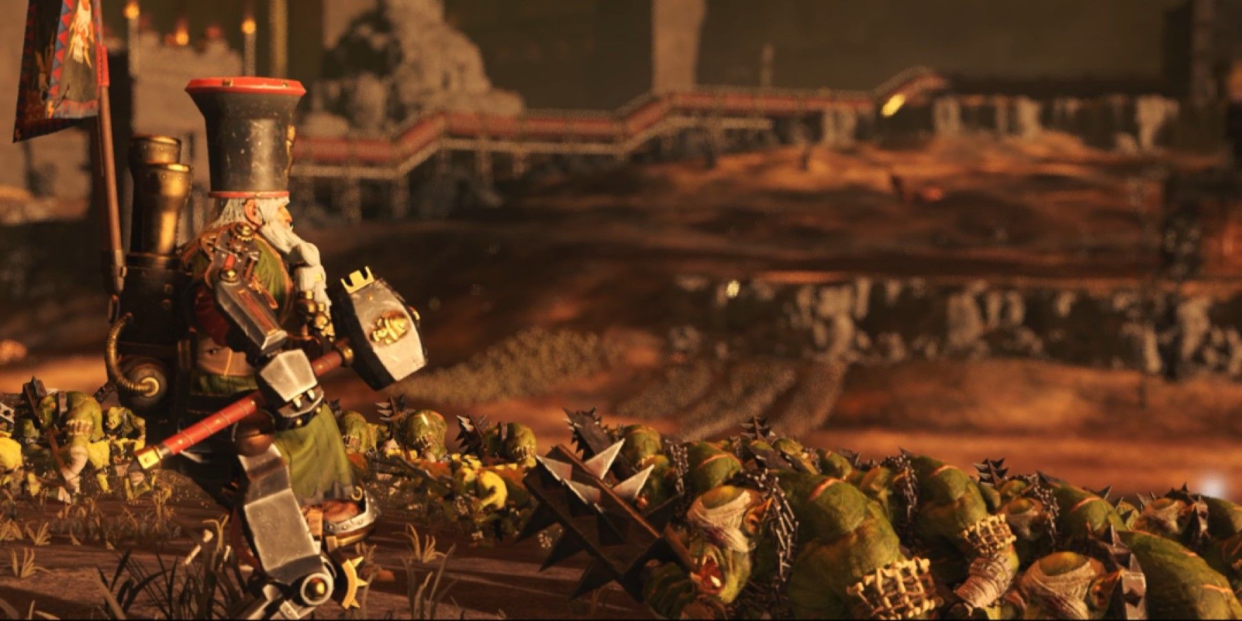 Total War: Warhammer 3 Astragoth Ironhand on the Battlefield