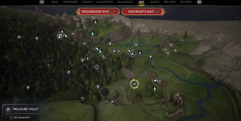 The Upper Hogsfield Treasure Vault in Hogwarts Legacy