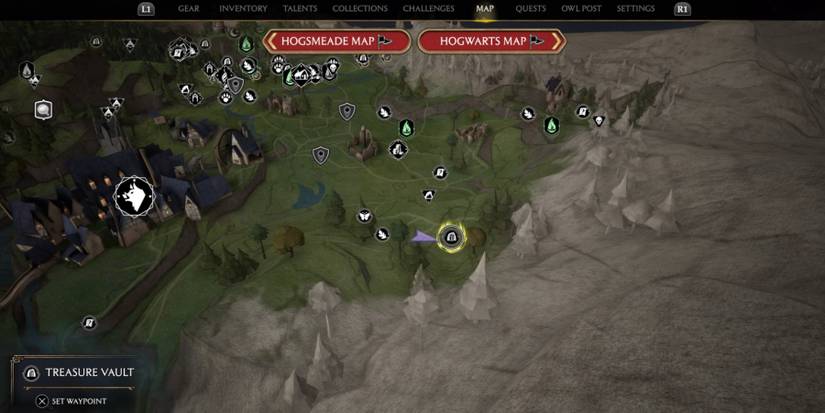 The East Hogsmeade Valley Treasure Vault in Hogwarts Legacy
